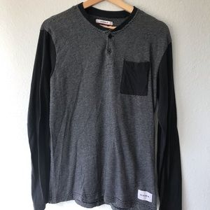 Nixion blue  long sleeve tee